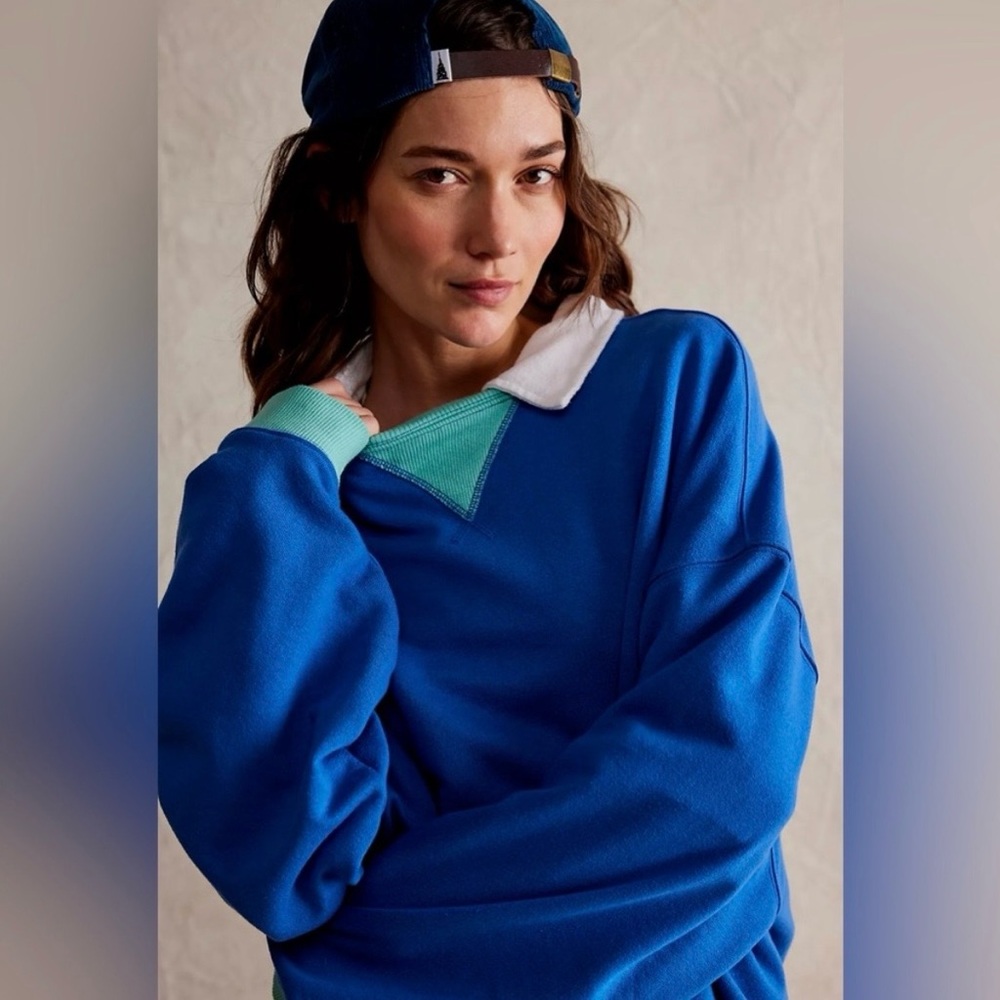 Free People Classic Colorblock Crewneck - Picture 4 of 8